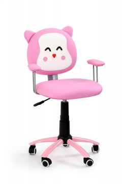 Detská otočná stolička KITTY ružová
