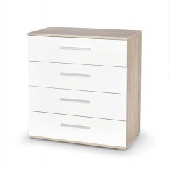 Komoda LIMA KM-3 biela/dub sonoma