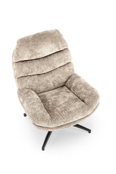 Kreslo DARIO s podnožkou béžové