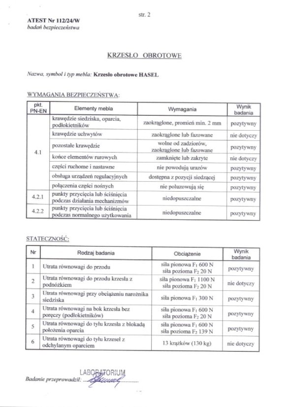 Kancelárska stolička HASEL čierna/sivá