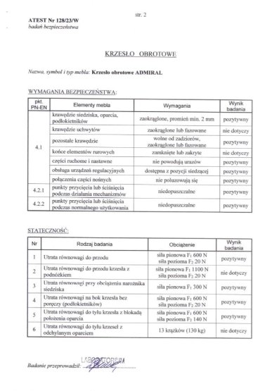 Kancelárska stolička ADMIRAL sivá/čierna