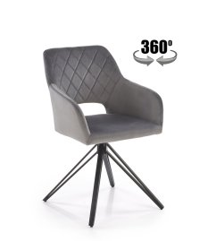 Jedálenské kreslo K535 sivé