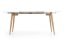 Rozkladací jedálenský stôl CALIBER 160(200)x90 biely/dub san remo