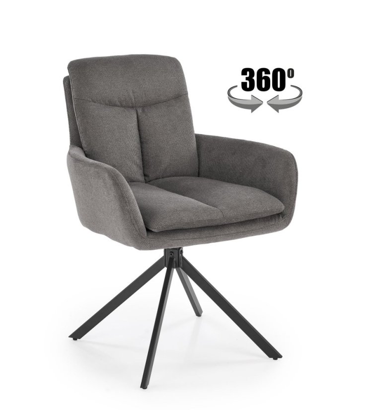 Jídelní křeslo K536 šedé