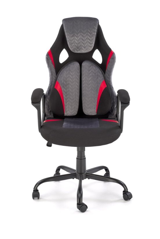 Herné kreslo JENSEN čierne/sivé