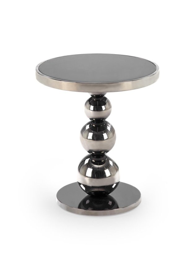 Konferenčný stolík CARLA čierna/strieborná