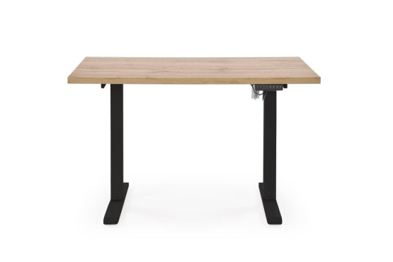 Výškovo nastaviteľný písací stôl B54 dub artisan/čierna