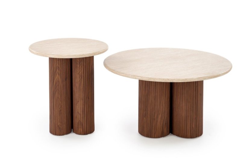 Konferenční stolek DOROTEA traventin/orech