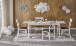 Rozkládací jídelní stůl NELSON 160(200)x90 bílá