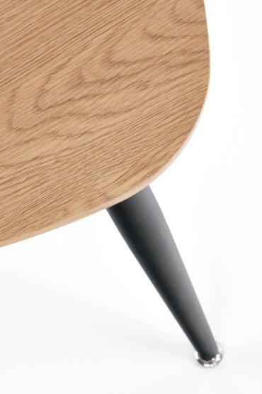 Konferenční stolek NICEA 2 - sada 2 ks dub zlatý/černý