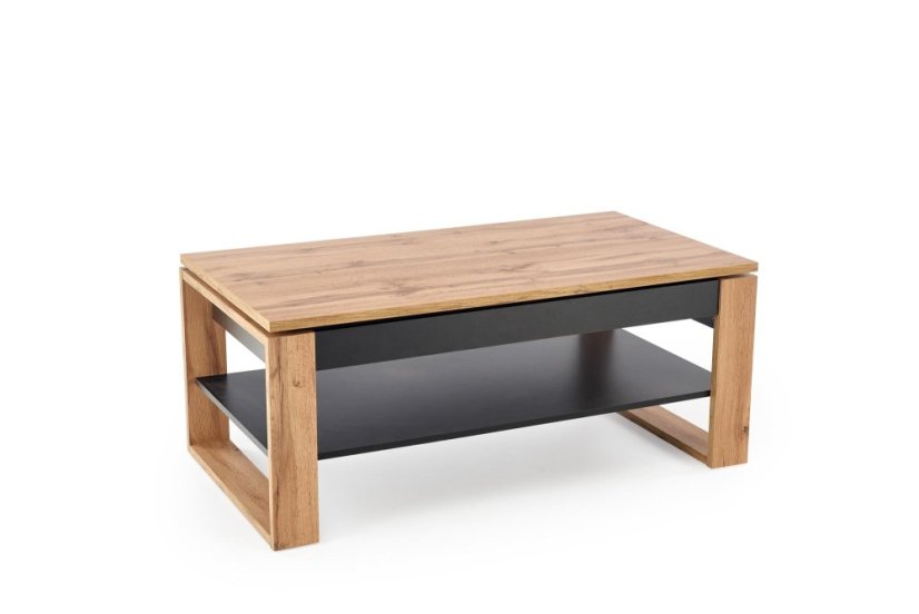 Konferenční stolek BETTY se zvedací deskou dub artisan/černá
