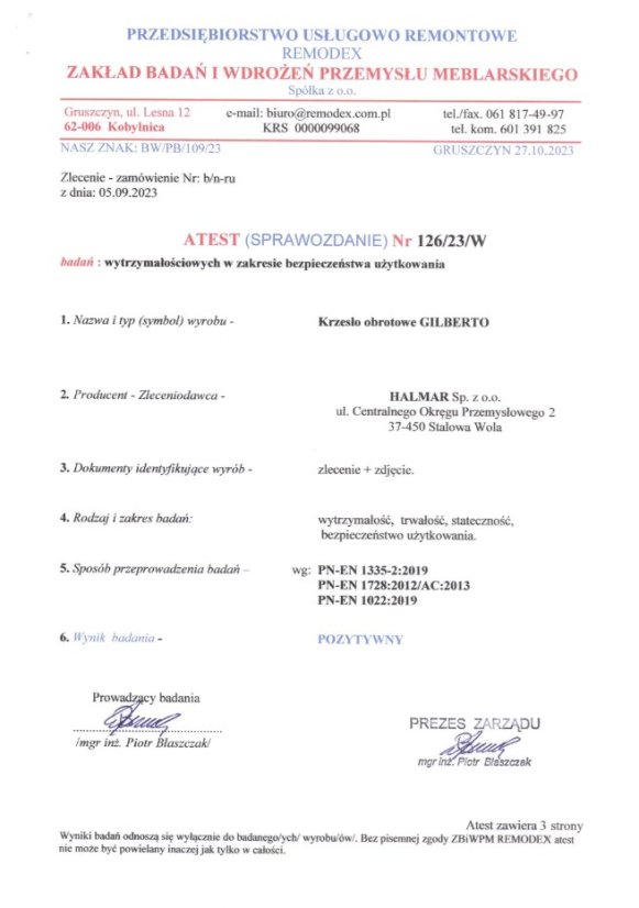 Kancelárska stolička GILBERTO čierna