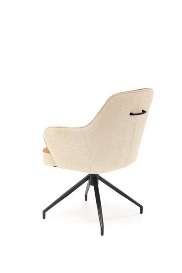 Jedálenské kreslo K527 hnedé/béžové