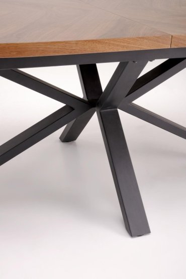Rozkladací jedálenský stôl JASON 180(300)x100 orech / čierny