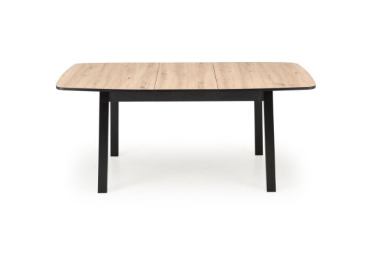 Rozkladací jedálenský stôl BARRIL 130(170)x80 dub artisan/čierna