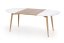 Rozkladací jedálenský stôl CALIBER 160(200)x90 biely/dub san remo
