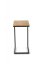 Príručný stolík NISA dub zlatý/čierny