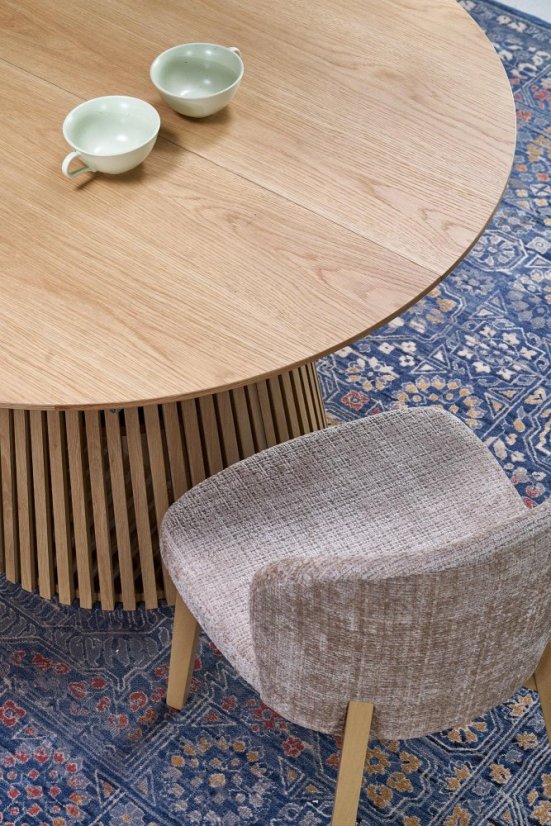 Jídelní židle BASSO dub přírodní/béžová