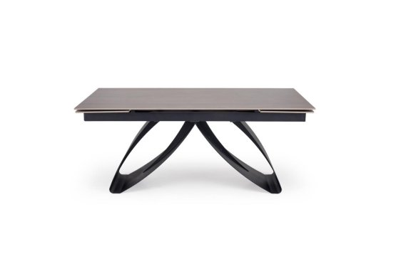 Rozkladací jedálenský stôl HILARIO 180(260)x90 orech/čierna