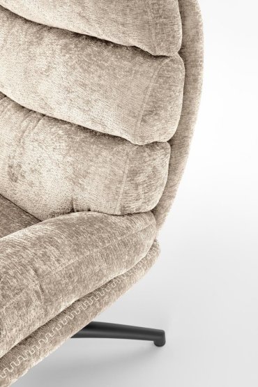 Kreslo DARIO s podnožkou béžové