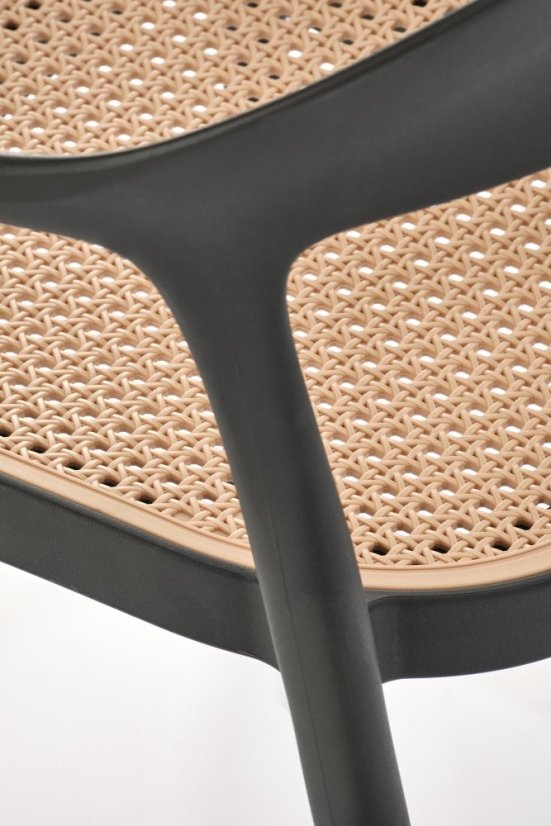 Židle K530 černá/přírodní