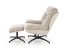 Čalouněné křeslo s podnožkou KRONOS béžové
