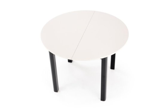 Rozkladací jedálenský stôl RINGO 102(142)x102 kašmír/čierna