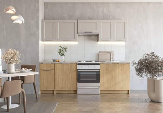 Kuchynská linka WENDY 240 dub cremona/kašmír