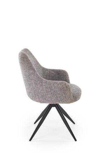 Jedálenská stolička / kreslo K564 sivá