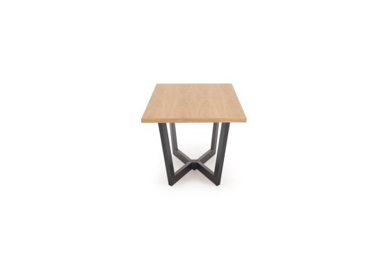 Rozkladací jedálenský stôl MASSIVE 2 160(250)x90 dub prírodný/čierna