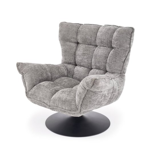 Otočné a houpací relaxační křeslo HAGEN šedé