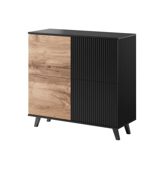 Komoda RANDOM KM-2 dub wotan/černá