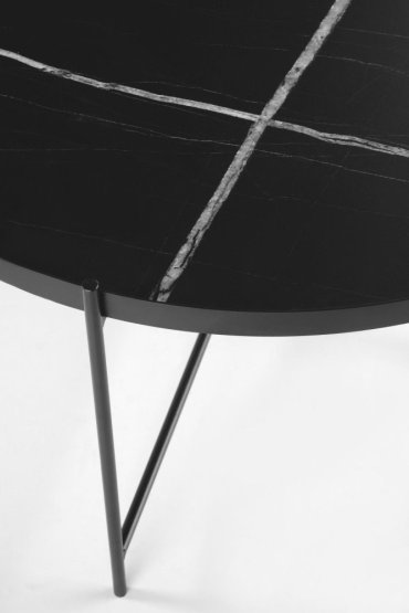 Konferenční stolek JULIETA - sada 2 ks černý mramor