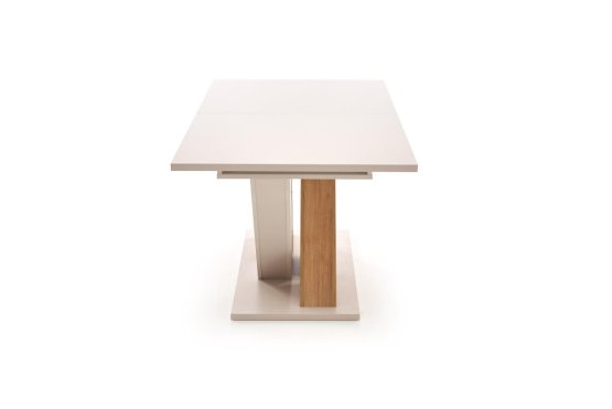 Rozkladací jedálenský stôl BRANDON 160(200)x90 kašmír/dub cremona