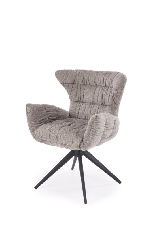 Jídelní židle K595 šedá / černá