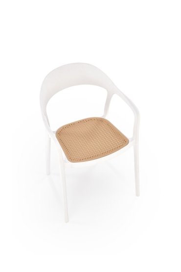 Stolička K530 biela/prírodná