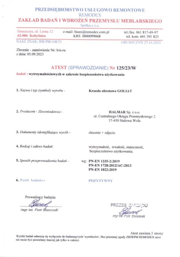 Kancelářská židle GOLIAT černá