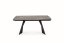 Rozkladací jedálenský stôl ARMANI 165(241)x90 čierny mramor/čierna