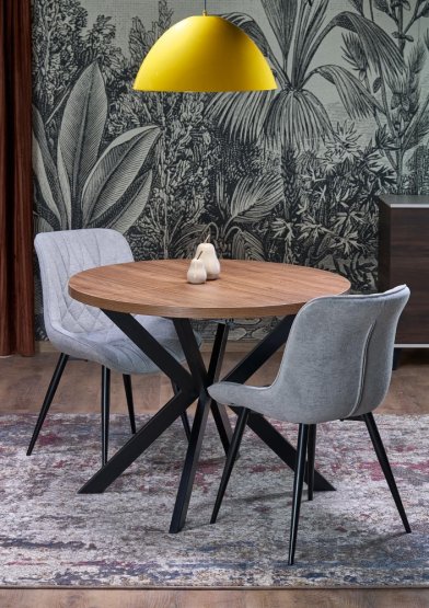 Rozkladací jedálenský stôl PERONI 100(250)x100 orech/čierny