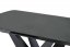 Rozkládací jídelní stůl PATRIZIO 160(200)x90 tmavě šedý/černý
