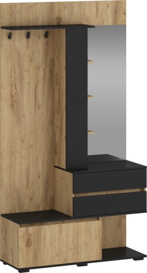 Predsieňová zostava BAFRA dub zlatý / čierna