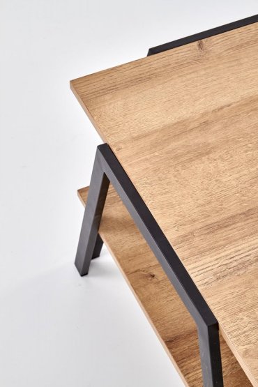 Konferenční stolek VOLTA dub zlatý/černý