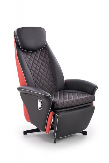 Relaxačné kreslo CAMARO čierne/červené