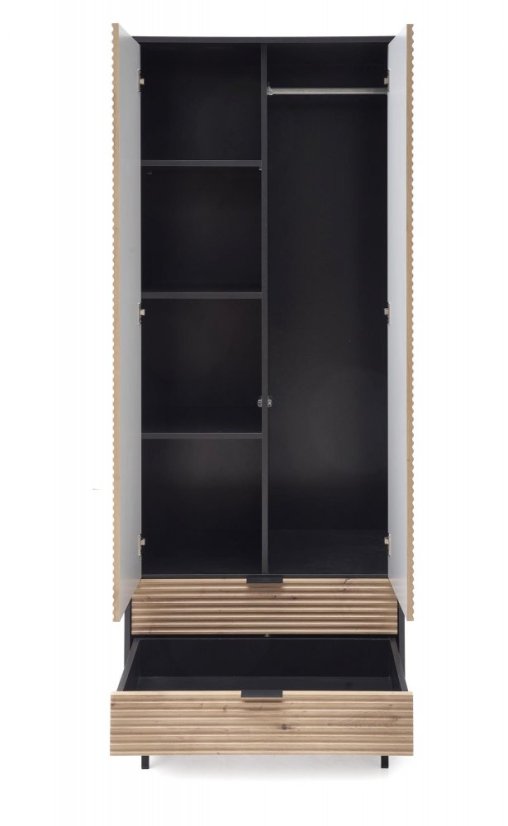 Skříň MURANO S-1 dub artisan/černý