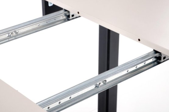 Rozkladací jedálenský stôl RINGO 102(142)x102 kašmír/čierna