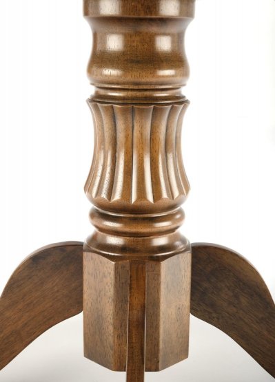 Rozkladací jedálenský stôl WILLIAM 90(124)x90 tmavý orech