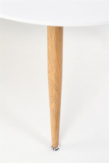 Rozkladací jedálenský stôl CALIBER 160(200)x90 biely/dub san remo