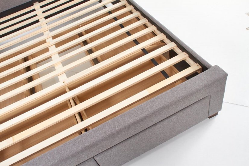 Postel MODENA se zásuvkami 160x200 šedá