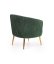Kreslo CROWN tmavo zelené