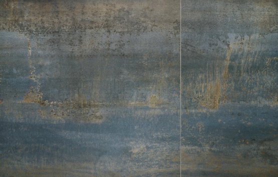 Rozkladací jedálenský stôl LUCIANO 180(230)x90 modrý mramor/čierny